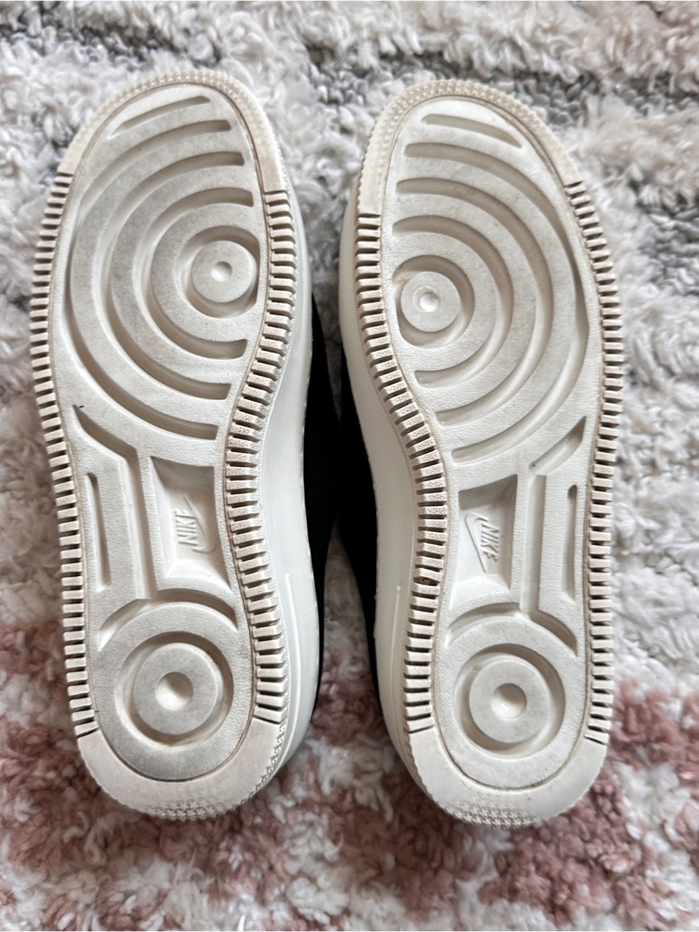 💜 Nike Black AIR FORCE 1 Lover Xx Slip-On Platform Black Mule Loafers White Sole - Picture 10 of 11